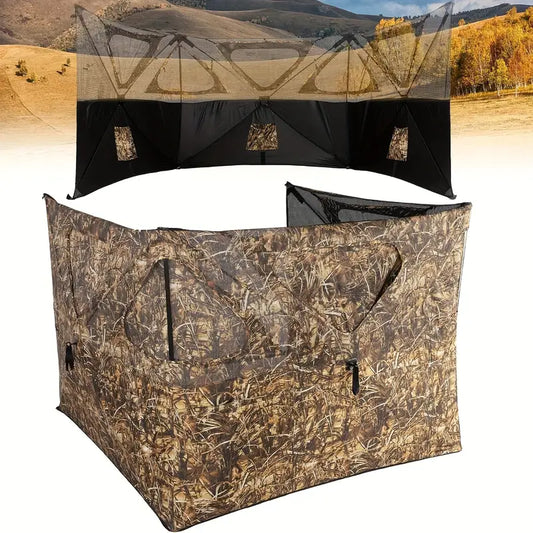 Three panel open top and rear camo blind