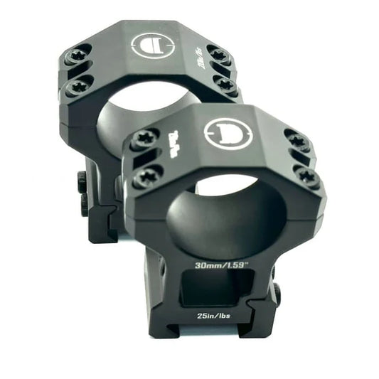 Discovery Heavy Duty 30mm Picatinny Scope Mount Set in Clear Case