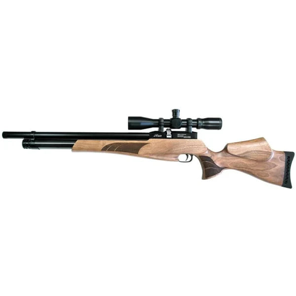 JKHan Noblesse Standard Walnut Stock PCP Air Rifle In .22cal