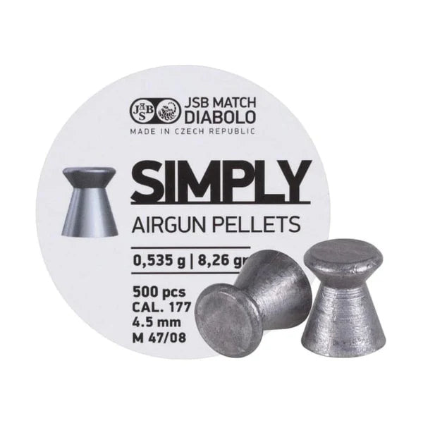 JSB 4.5mm Simply Pellets - 8.26gr/500Pcs