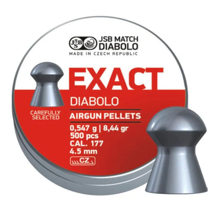 JSB Diabolo Exact .177, 500/Tin, 8.44Gr (**4.52mm**) **No Returns Accepted**