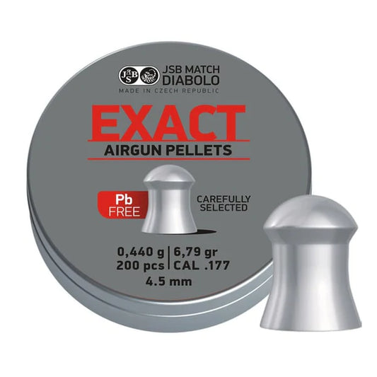 JSB Diabolo Exact Lead-Free 4.52mm .177 Cal 6.79 Grain Airgun Pellets, 200 p