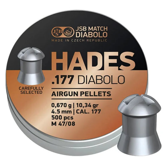 JSB Diabolo HADES 4.5mm .177 Cal 10.34 Grain Airgun Pellets, 500 pc