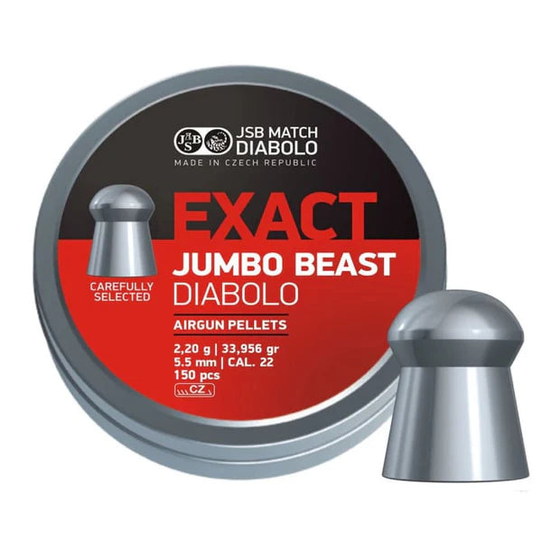 JSB Diabolo Jumbo Exact .22 150/Tin 33.956 Grain