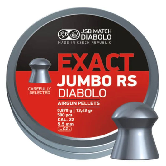 JSB Exact Jumbo RS 5.5mm 13.43Gr 500/Tin **No Returns Accepted**