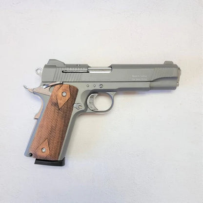 Kuzey 911 Blank Firing Signal Gun - Smoked With Wooden Grip