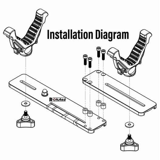 Rockstad Dual Shooting Rest Adapter For Tripod