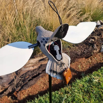 Dove Decoy - Pigeon on Spike With Rotating Wings